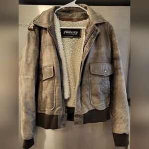 Vintage 80's Leather Jacket. Size 38.